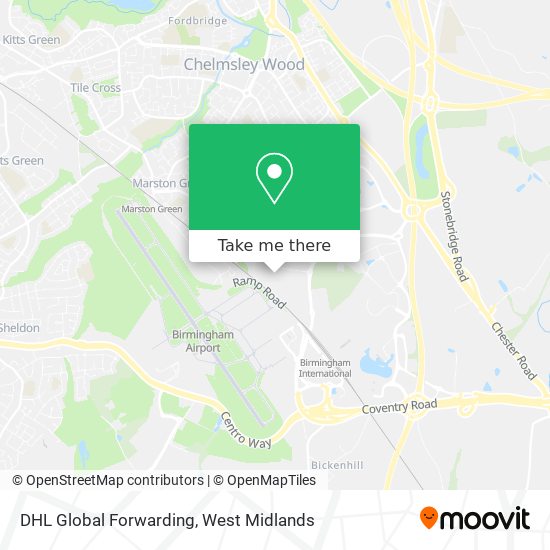 DHL Global Forwarding map