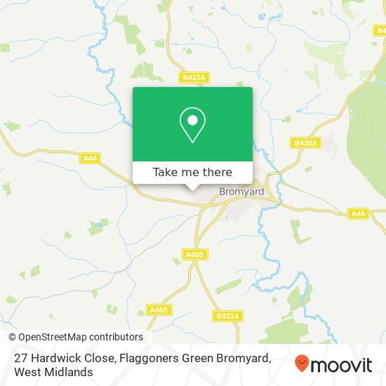 27 Hardwick Close, Flaggoners Green Bromyard map