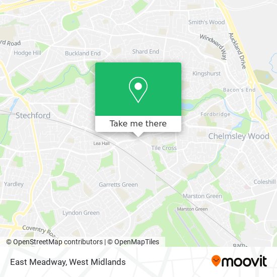 East Meadway map
