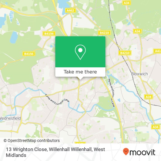 13 Wrighton Close, Willenhall Willenhall map