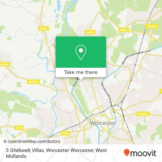 3 Gheluvelt Villas, Worcester Worcester map