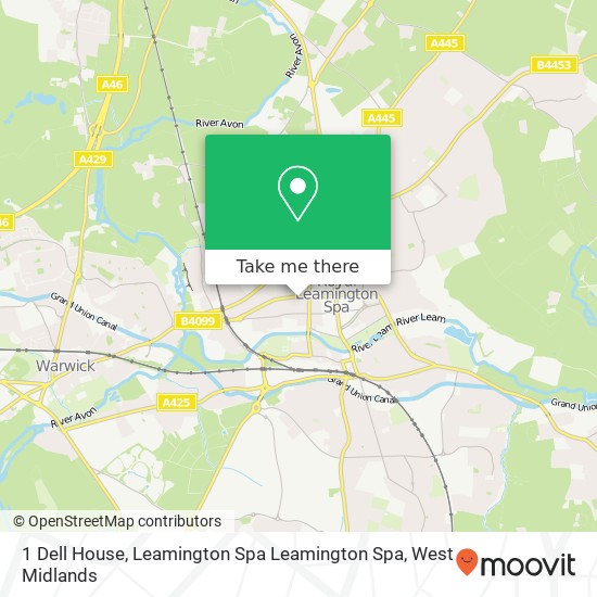 1 Dell House, Leamington Spa Leamington Spa map