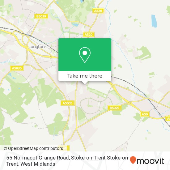55 Normacot Grange Road, Stoke-on-Trent Stoke-on-Trent map
