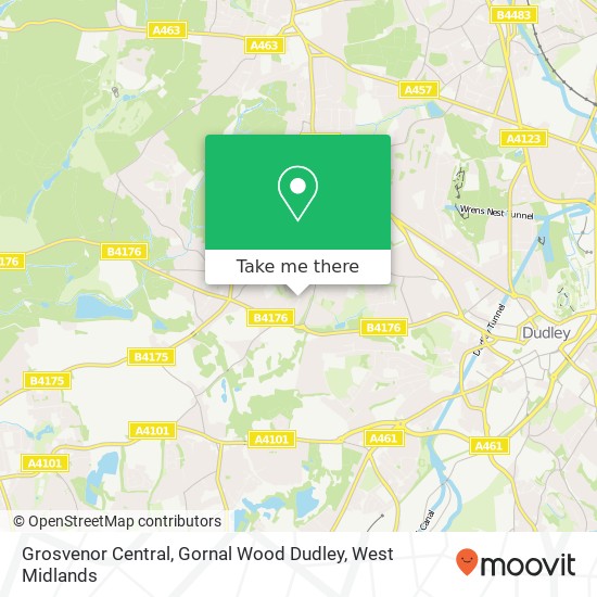 Grosvenor Central, Gornal Wood Dudley map