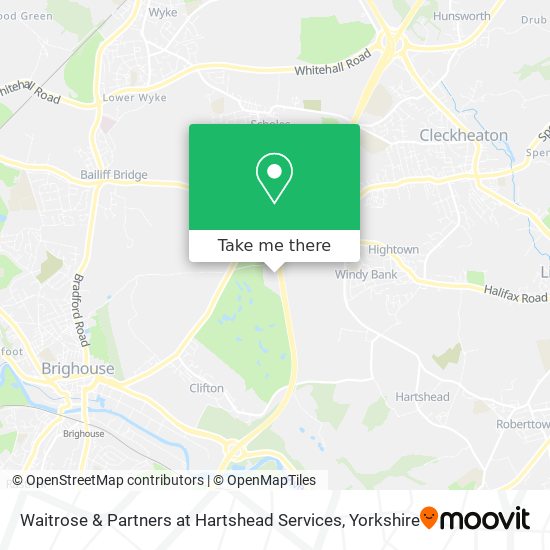 Waitrose & Partners at Hartshead Services map
