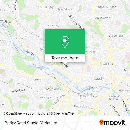 Burley Road Studio map