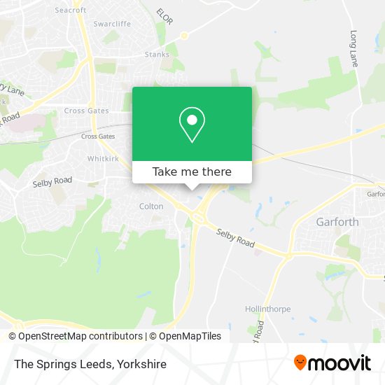 The Springs Leeds map