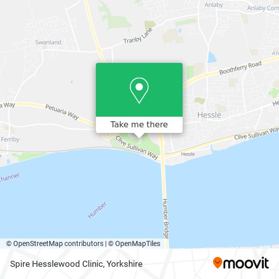 Spire Hesslewood Clinic map