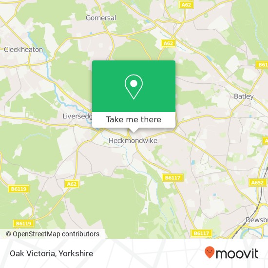 Oak Victoria, Heckmondwike Heckmondwike map