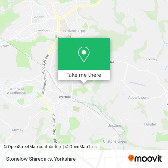 Stonelow Shireoaks map