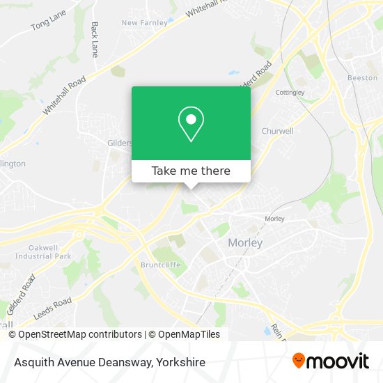 Asquith Avenue Deansway map