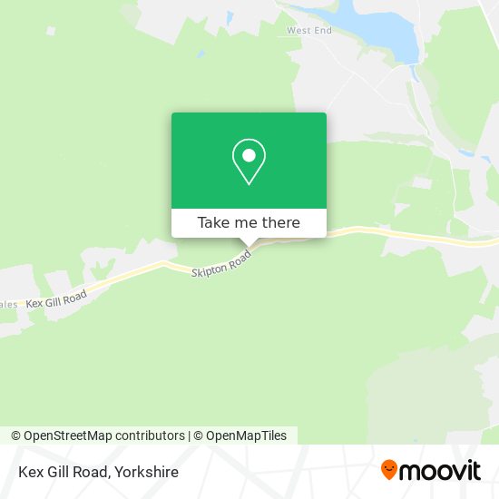 Kex Gill Road map