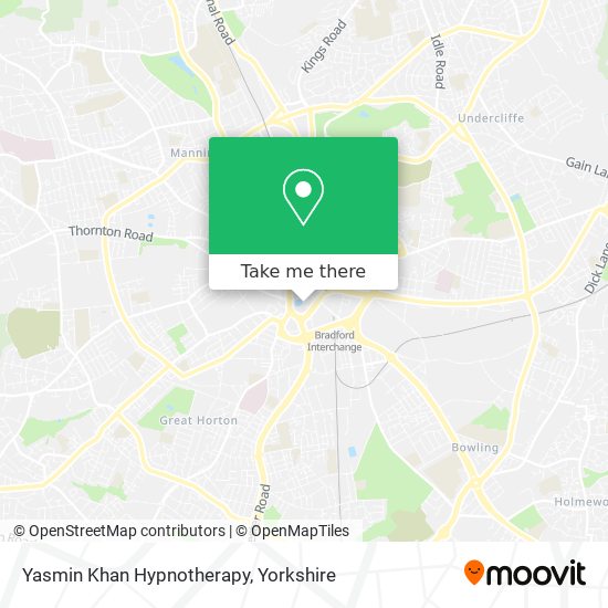 Yasmin Khan Hypnotherapy map