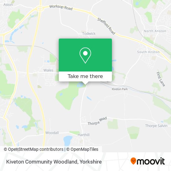 Kiveton Community Woodland map