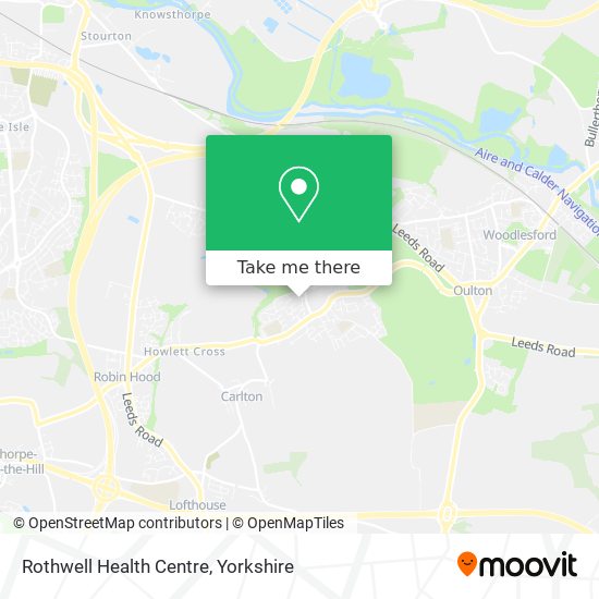 Rothwell Health Centre map