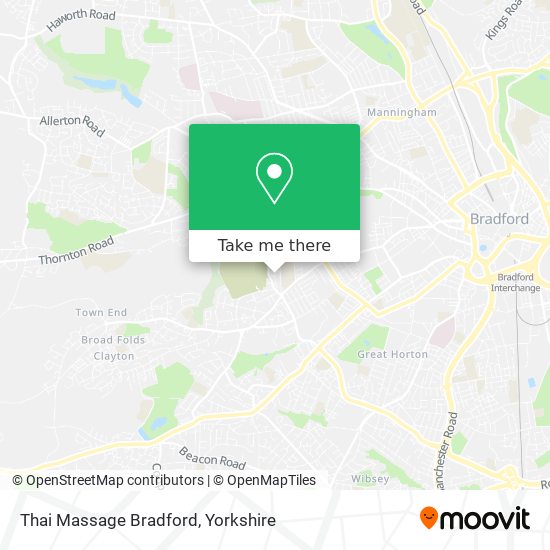 Thai Massage Bradford map