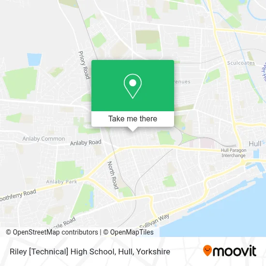 Riley [Technical] High School, Hull map