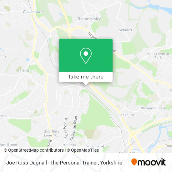 Joe Ross Dagnall - the Personal Trainer map