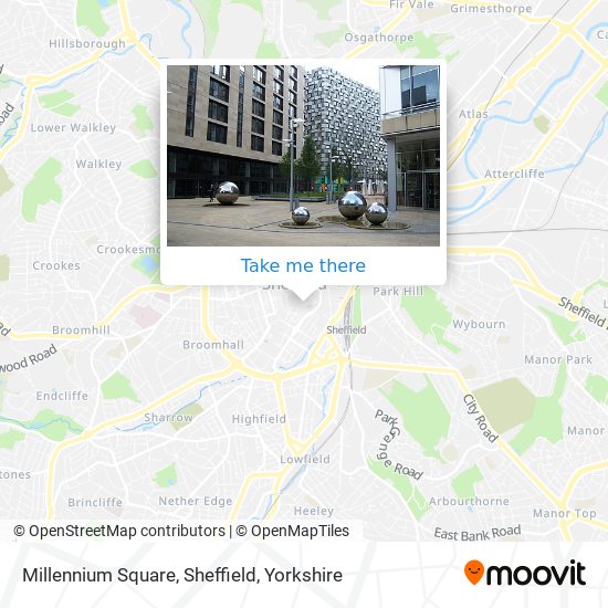 Millennium Square, Sheffield map