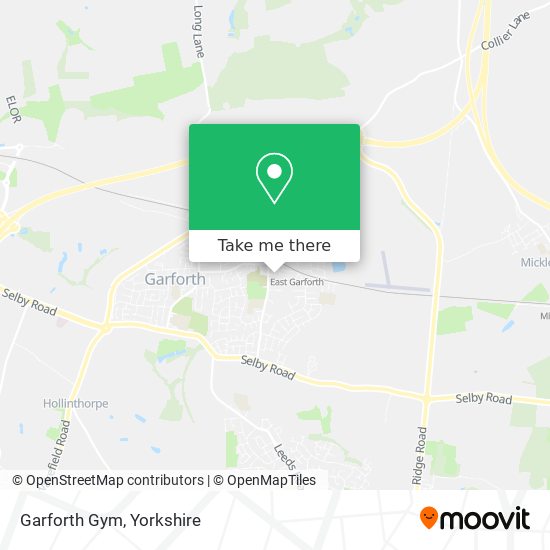 Garforth Gym map