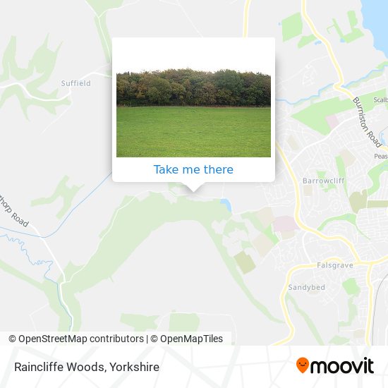 Raincliffe Woods map
