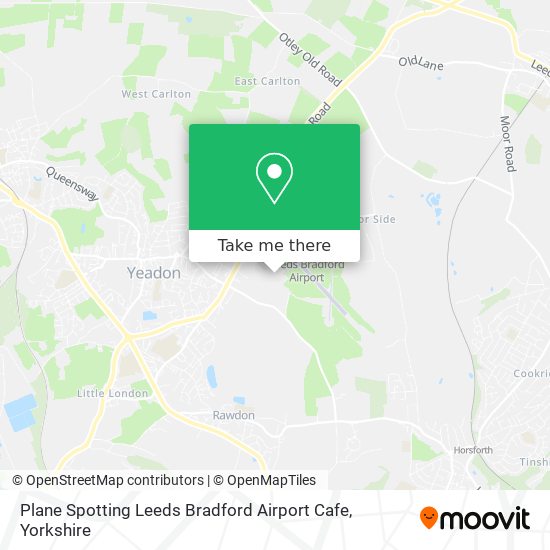 Plane Spotting Leeds Bradford Airport Cafe map