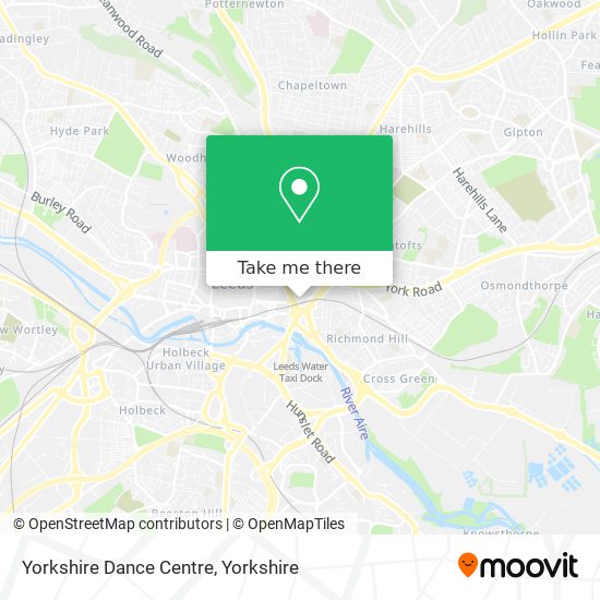 Yorkshire Dance Centre map