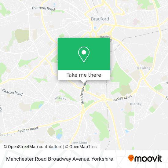 Manchester Road Broadway Avenue map