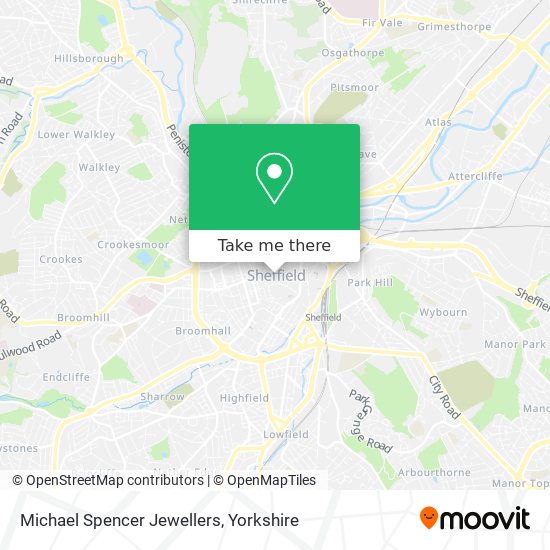 Michael Spencer Jewellers map