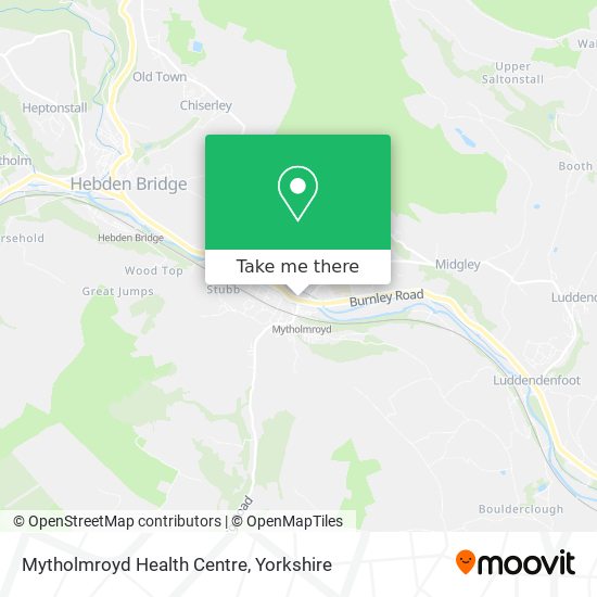 Mytholmroyd Health Centre map