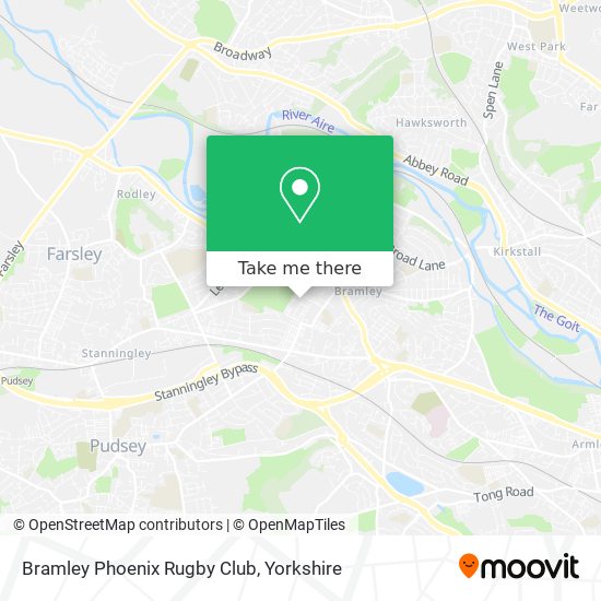 Bramley Phoenix Rugby Club map