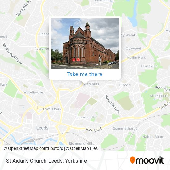 St Aidan's Church, Leeds map