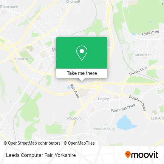 Leeds Computer Fair map