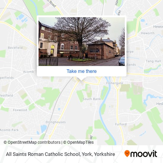 All Saints Roman Catholic School, York map