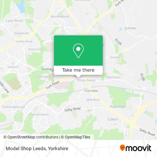 Model Shop Leeds map