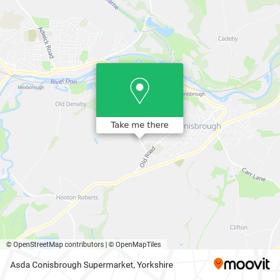 Asda Conisbrough Supermarket map