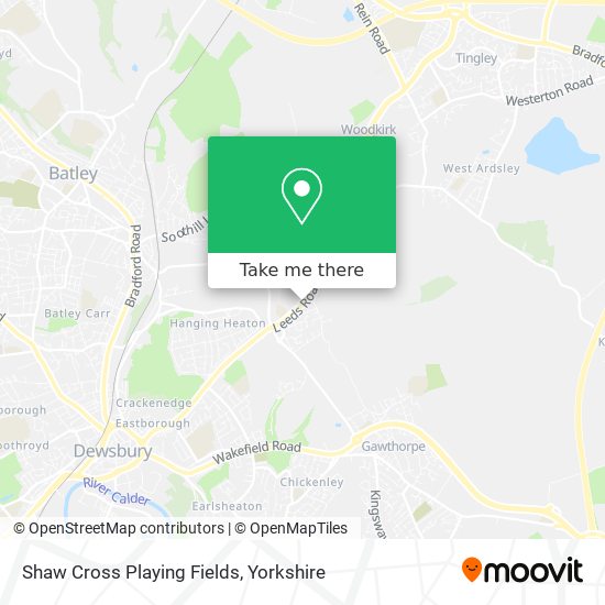 Shaw Cross Playing Fields map