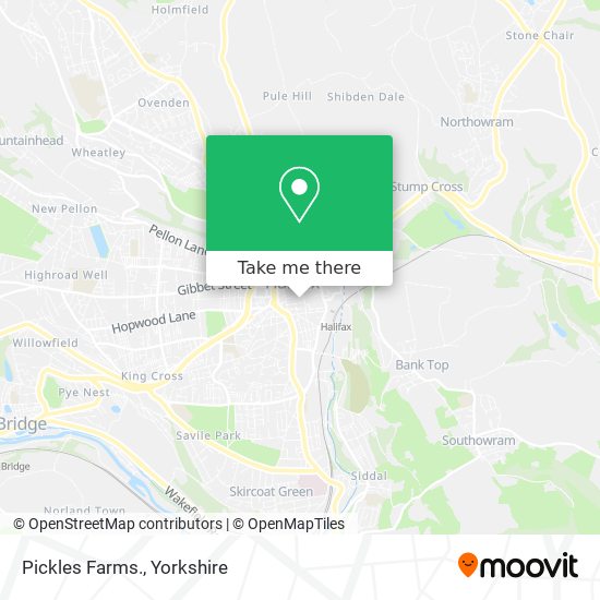 Pickles Farms. map