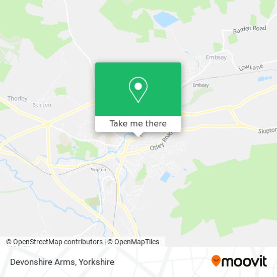 Devonshire Arms map