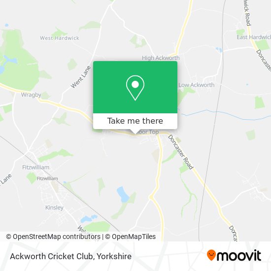 Ackworth Cricket Club map