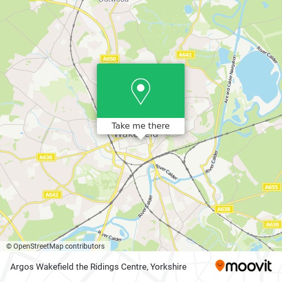 Argos Wakefield the Ridings Centre map