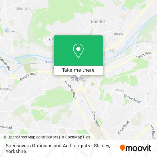 Specsavers Opticians and Audiologists - Shipley map