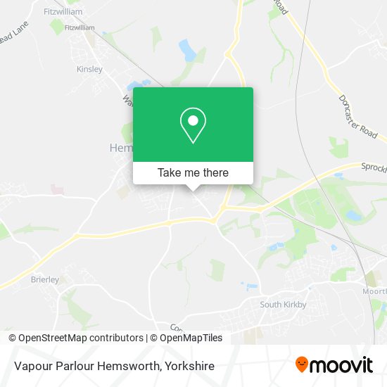 Vapour Parlour Hemsworth map