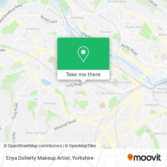 Enya Doherty Makeup Artist map