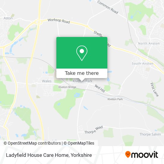 Ladyfield House Care Home map