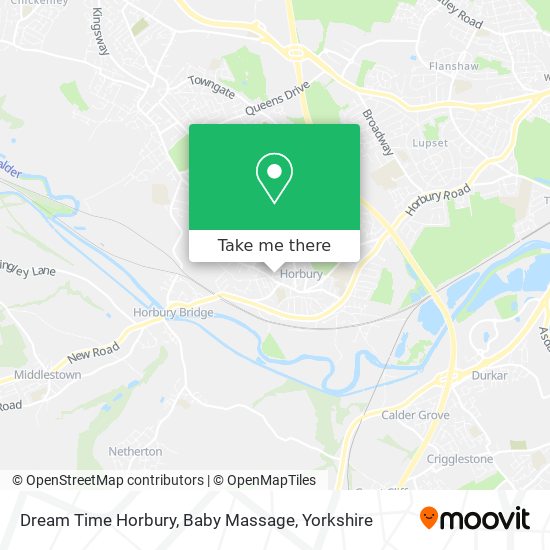 Dream Time Horbury, Baby Massage map