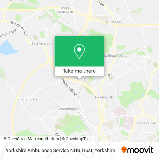Yorkshire Ambulance Service NHS Trust map