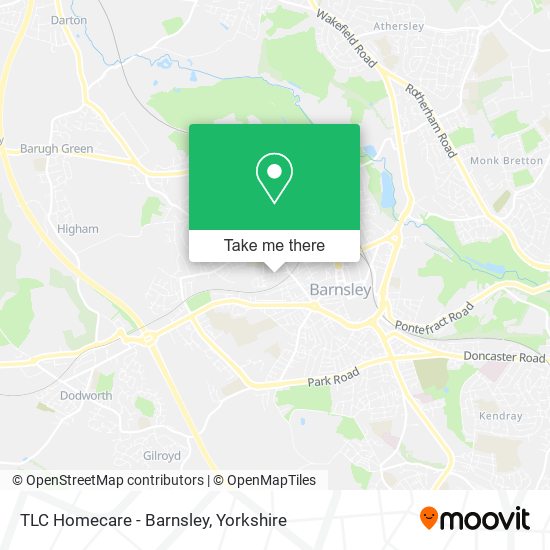 TLC Homecare - Barnsley map