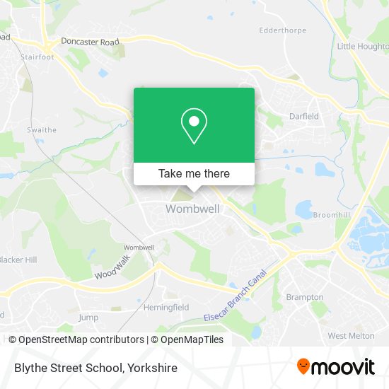 Blythe Street School map
