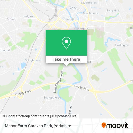 Manor Farm Caravan Park map
